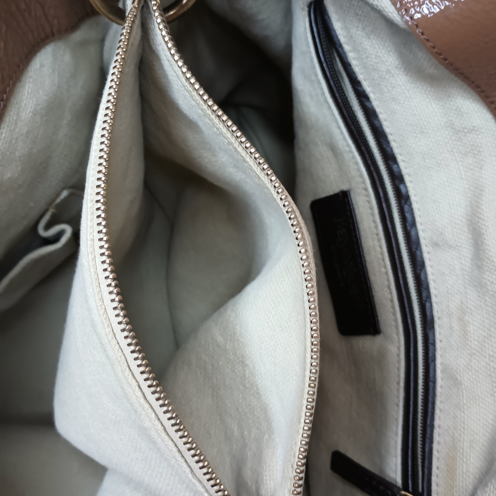 Yves Saint Laurent Leather Hobo Handbag (COA Incld) - Picture 9 of 14